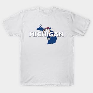 Michigan Colored State T-Shirt